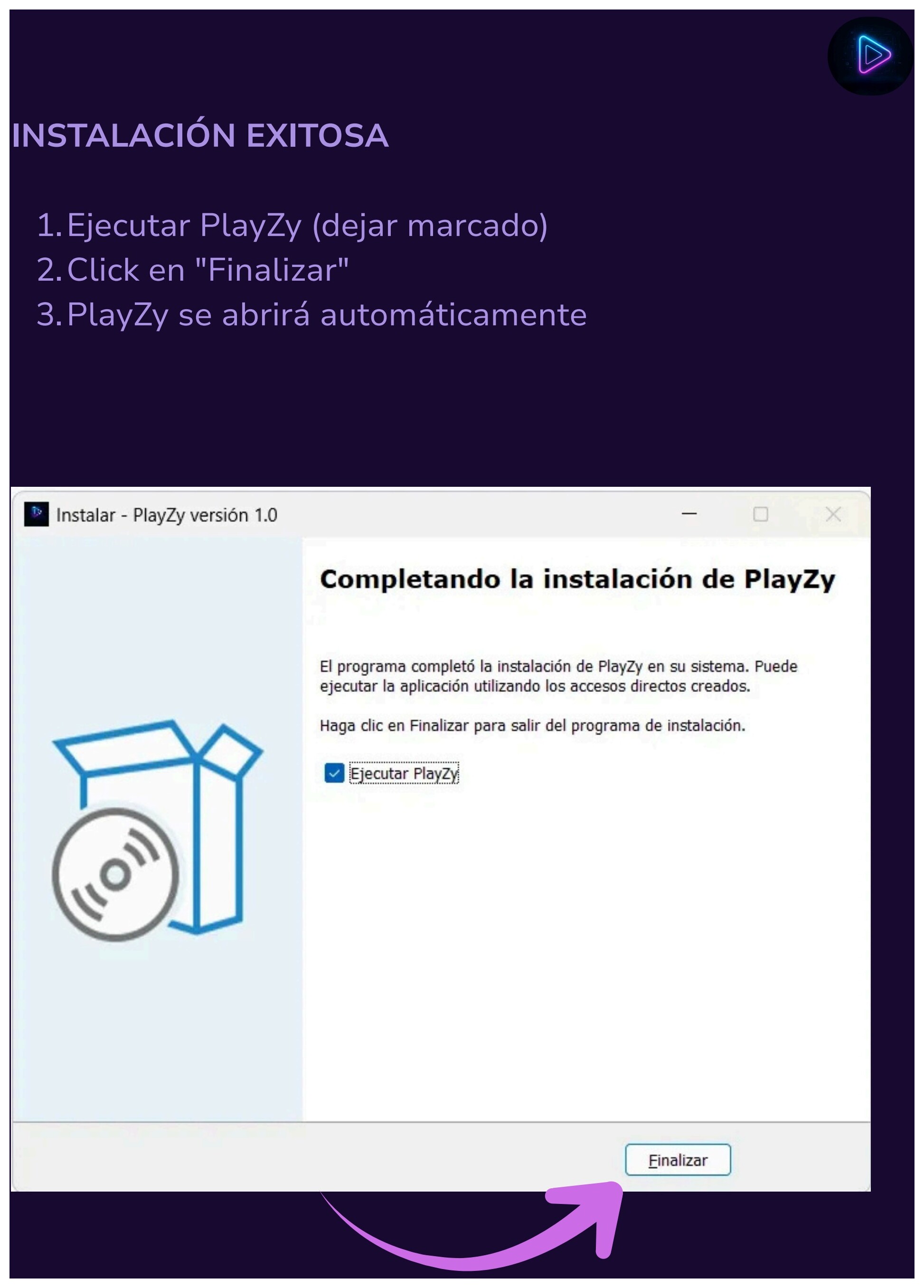 Completa la instalación