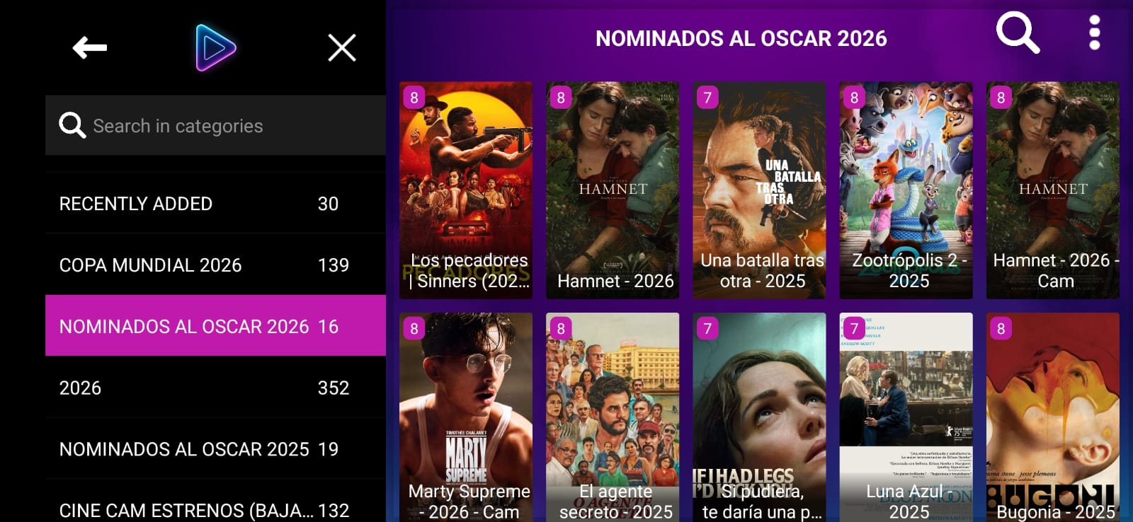 Nominados al Oscar 2026
