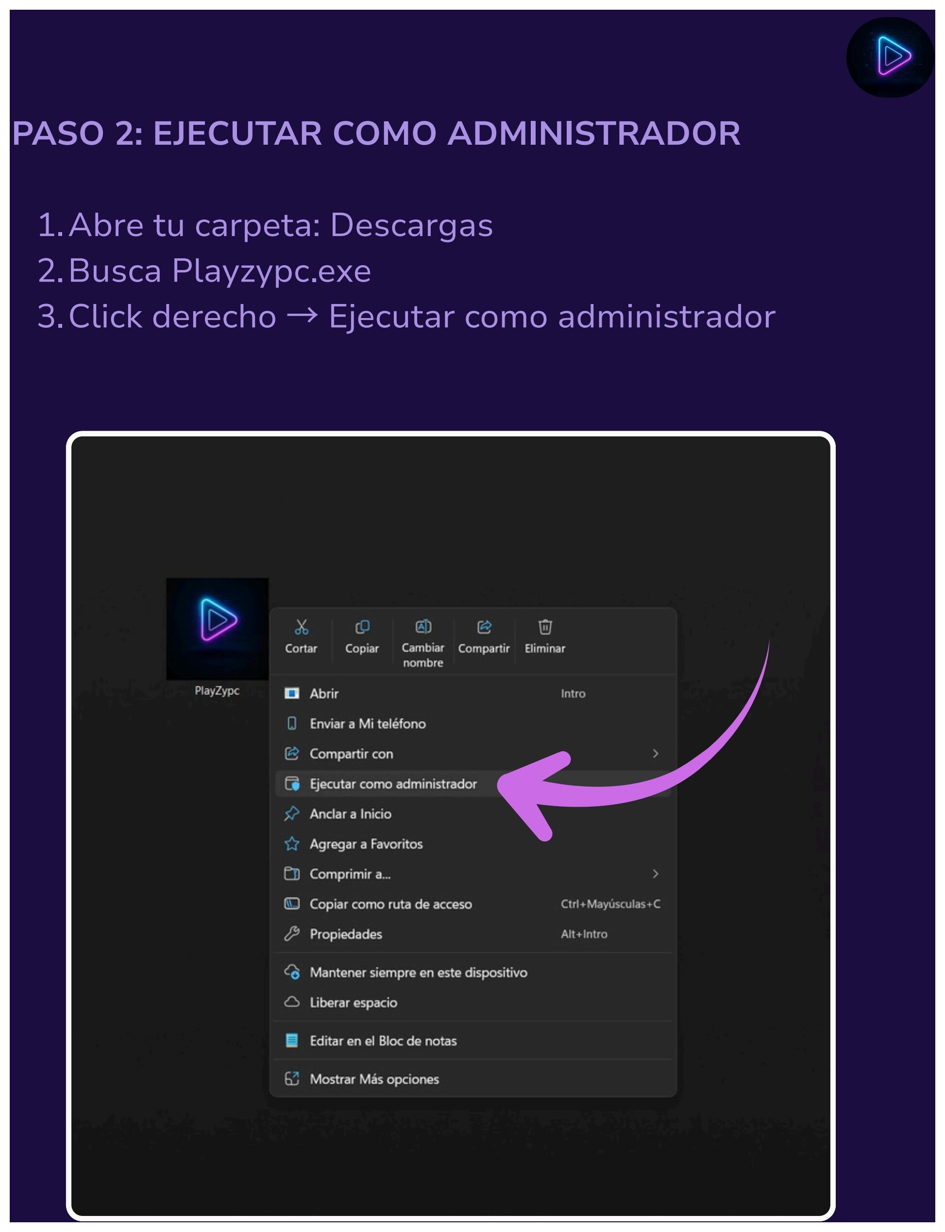 Ejecuta como administrador