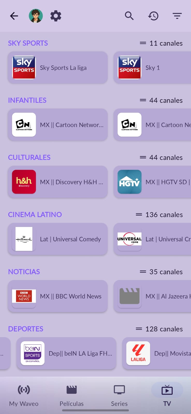 TV en vivo — +12.000 canales